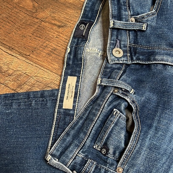 AG Adriano Goldschmidt the stilt crop cigarette crop denim jeans size 26 - Picture 10 of 13